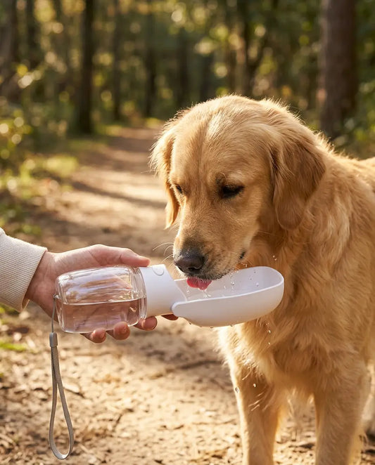 Gourde d'Eau Pliable pour Chien | Distributeur Portable pour Balade