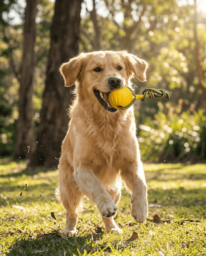 Balle en Caoutchouc Indestructible pour Chien | Jouet à Mâcher et Lancer
