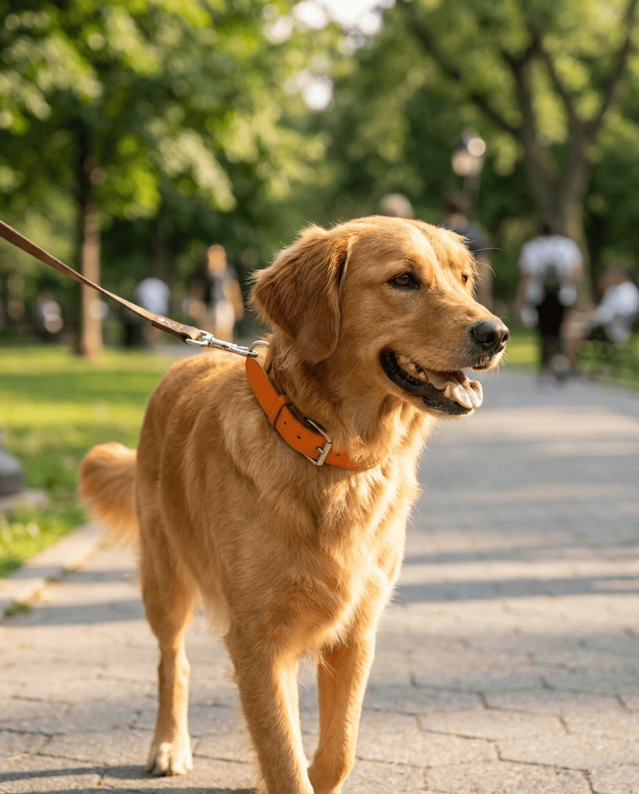 Collier en Cuir Réglable pour Chien | Confort et Élégance