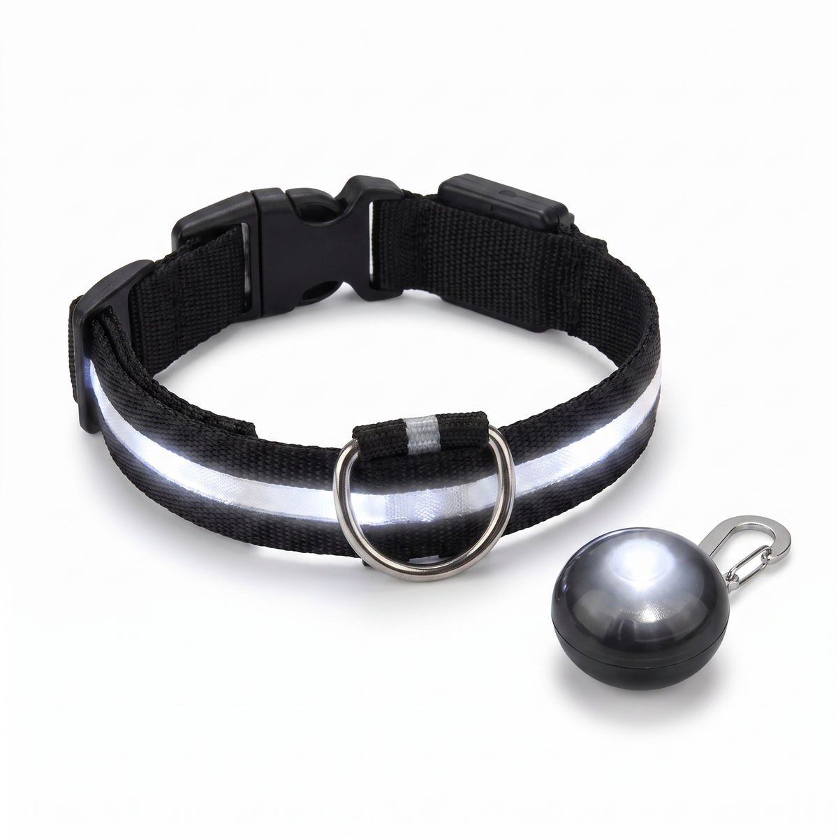 Collier LED USB Rechargeable pour Chien | Sécurité et Visibilité Nocturne